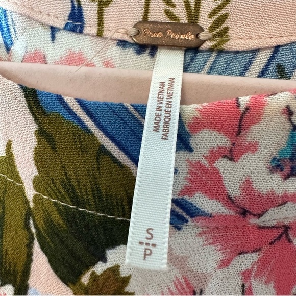 Free People Tank Top Size S Sweet Love Side Tie Boho Festival Feminine Bow Tie - Picture 5 of 11